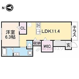 EverGreen 1LDKの間取図画像