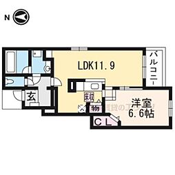アルコバレーノ 1LDKの間取図画像
