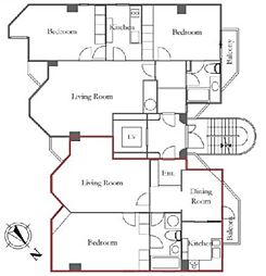 飯倉カムフィーホームズの間取図画像