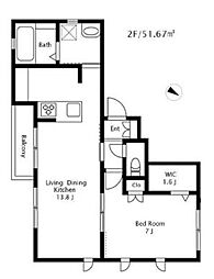 麻布West風街の間取図画像