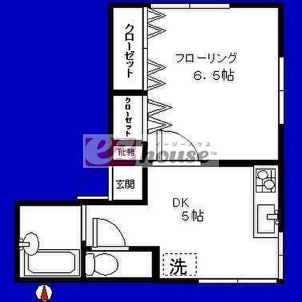 東京都中野区東中野１丁目(賃貸アパート1DK・2階・25.00㎡)の写真 その2