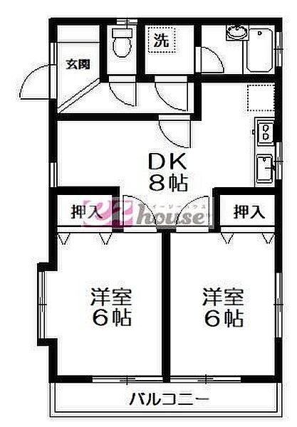 東京都杉並区井草２丁目(賃貸アパート2DK・2階・47.00㎡)の写真 その2