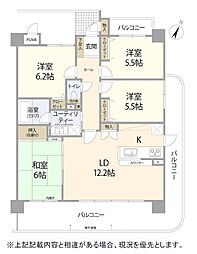 ロイヤルマンション新道公園 4LDKの間取図画像