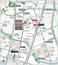 パークリュクス神田 1202 ｜ 東京都千代田区神田多町2丁目3-7（賃貸マンション2LDK・12階・57.49㎡） その3