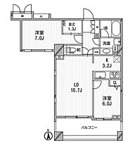 アーデン神保町 1002 ｜ 東京都千代田区神田小川町3丁目7-4（賃貸マンション2LDK・10階・58.46㎡） その2