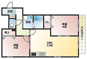 カーサエスペランサ  ｜ 大阪府交野市私部南2丁目（賃貸アパート2LDK・2階・57.62㎡） その2