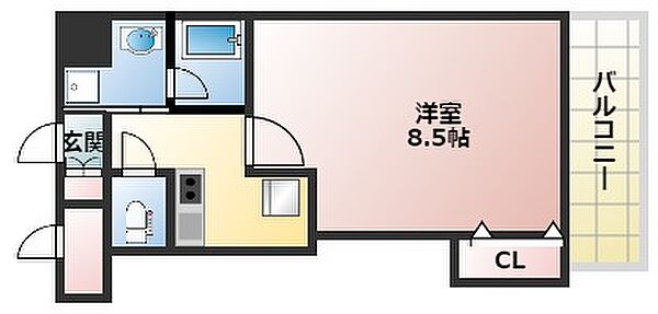 Hommage A ｜大阪府守口市平代町(賃貸マンション1K・5階・26.50㎡)の写真 その2