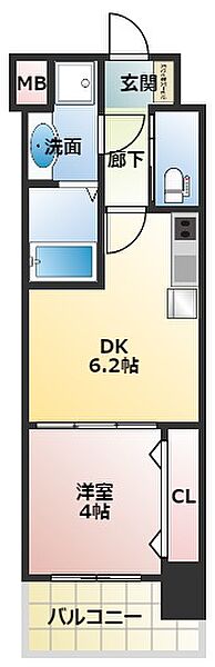 Alivis北梅田 1005｜大阪府大阪市北区本庄西2丁目(賃貸マンション1LDK・10階・26.93㎡)の写真 その2