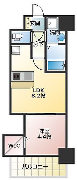 Alivis北梅田 803｜大阪府大阪市北区本庄西2丁目(賃貸マンション1LDK・8階・30.25㎡)の写真 その2