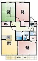 清滝苑II  ｜ 大阪府四條畷市清滝中町（賃貸アパート3LDK・1階・65.35㎡） その2