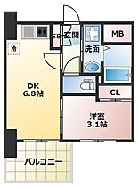 セレニテ東三国ミラク  ｜ 大阪府大阪市淀川区東三国2丁目（賃貸マンション1DK・9階・25.53㎡） その2