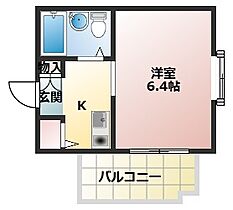 ジョイフル香里園  ｜ 大阪府寝屋川市美井元町（賃貸マンション1K・2階・18.00㎡） その2