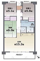 間取図画像 3LDK