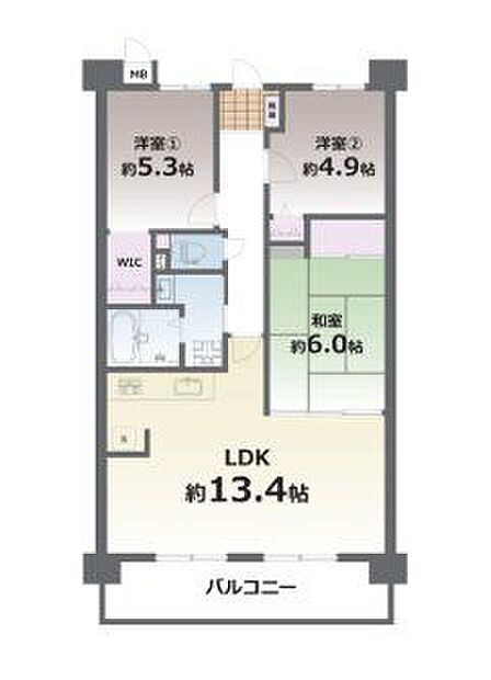 3LDK 間取り