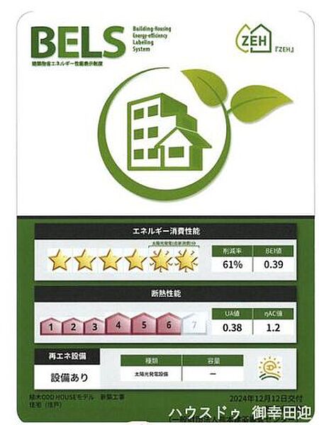 省エネ性能ラベルを拡大表示