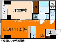 墨染コーポ 2階