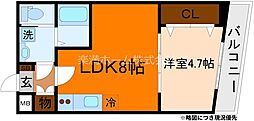 ARCA嵯峨嵐山 1LDKの間取図画像