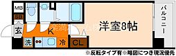 ソルテラス嵯峨嵐山 1Kの間取図画像