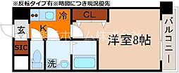 エステムコート京都西大路 1Kの間取図画像