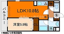 カシェ・ネロ吉祥 1LDKの間取図画像