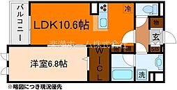 カシェ・ネロ吉祥 1LDKの間取図画像