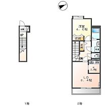 グリーンフィールド 206 ｜ 岐阜県岐阜市北島２丁目（賃貸アパート1LDK・2階・42.84㎡） その2