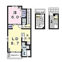 リトルグローブV 302 ｜ 岐阜県岐阜市北一色９丁目（賃貸アパート1LDK・3階・53.01㎡） その2