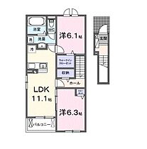 ヴァルトハイム 206 ｜ 岐阜県岐阜市北一色７丁目（賃貸アパート2LDK・2階・58.57㎡） その2