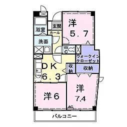 クリスタルガーデンII 2階