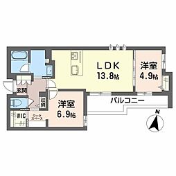 シャーメゾン弁天 2階/201