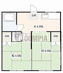 エステート早田 2Kの間取図画像