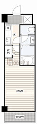 フォルビテッツァ岐阜 1Kの間取図画像