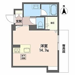 シャーメゾン月の杜 ワンルームの間取図画像