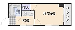 間取図画像 1K