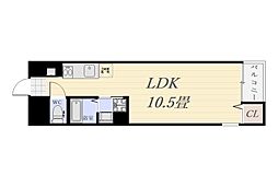 ＧＲＡＮＶＥＲＤＥ　ＳＨＩＭＯＡＲＡＴＡII 1階ワンルームの間取り