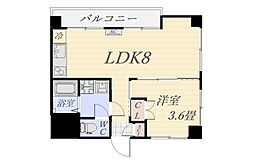前野ビル 1LDKの間取図画像