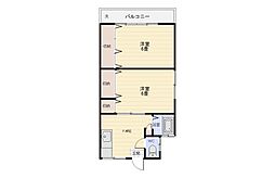 今村コーポ 2Kの間取図画像