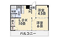 神田橋ビル 2LDKの間取図画像