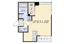 エスペランサ西田 ワンルームの間取図画像