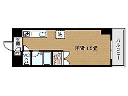 パセオ城山 ワンルームの間取図画像