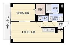 フォレスト5 1LDKの間取図画像