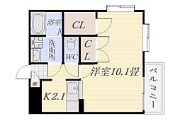 サンリアン吉野 1Kの間取図画像