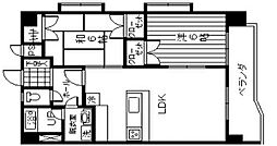 ビューハイツ早崎 2LDKの間取図画像