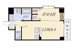 ラルーチェ平田橋 1LDKの間取図画像