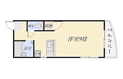 田中ビル ワンルームの間取図画像