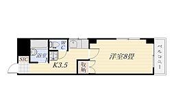 泉ビル 1Kの間取図画像