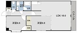 日宝エミール天文館 2LDKの間取図画像