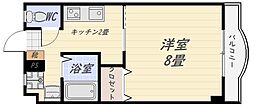 スミトモマンション荒田 1Kの間取図画像