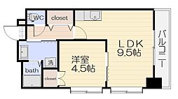 パール・88番館 1LDKの間取図画像
