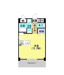 ニュープロスパータウン萬福 ワンルームの間取図画像